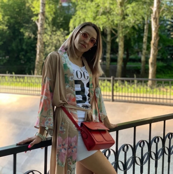 🔥LAST 1🔥NWT LIGHTWEIGHT PEACOCK PRINT BOHO KIMONO - Picture 12 of 12